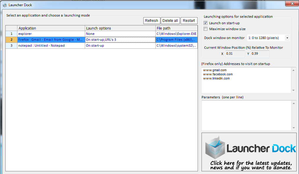 How can I use Launcher Dock for my Video Wall?