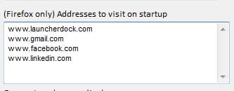 Launcher Dock - Firefox open multiple websites